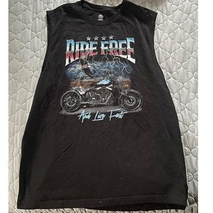 Faux-Vintage Patriotic Tank